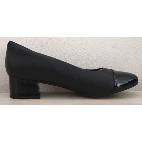 Clarks 26153413 WMN Sz 8.5W Black Leather/Synthetic Combo Marilyn Sara Pumps - Picture 9 of 13